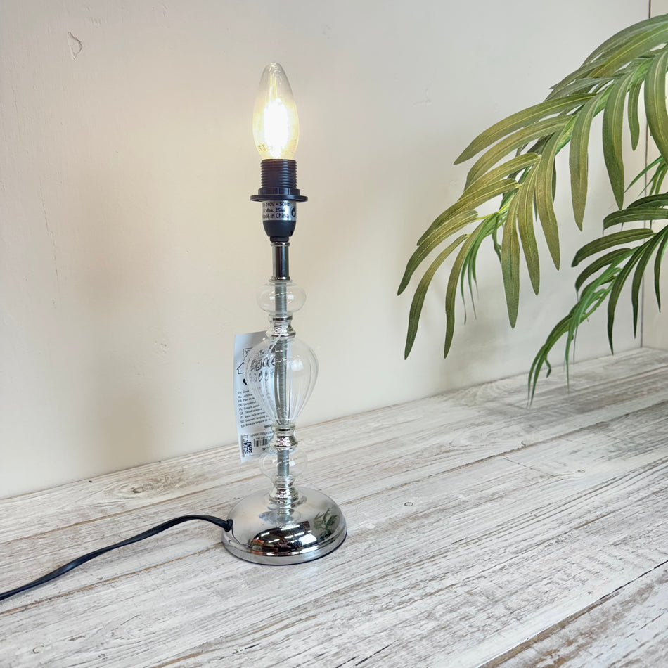 Kunststoff Tischlampe Silbern Lampe