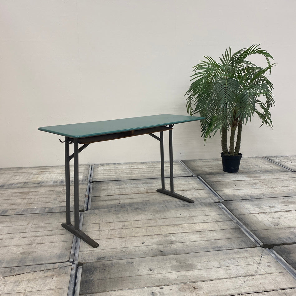 Kinder Schulbank Petrol Grün Holz Bank Vintage Schulisch