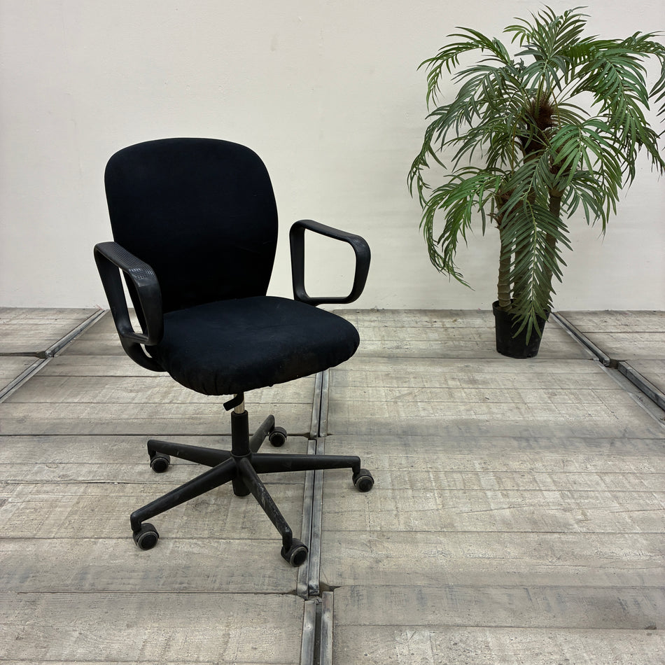 Vitra Bürostuhl Schwarz Stoff Ergonomisch Armlehnen Drehstuhl Gebraucht