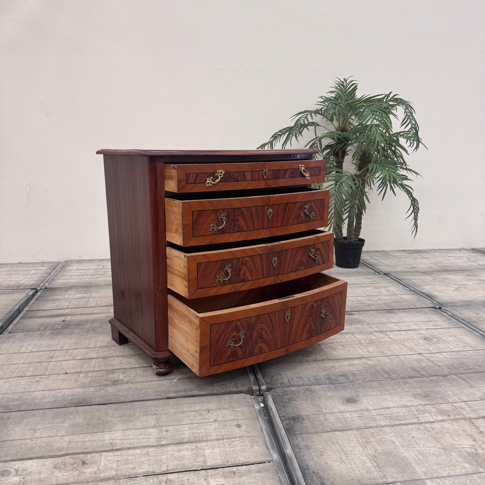 Antike Kommode Palisander Intarsien Schubladen Vintage Schrank Gebraucht