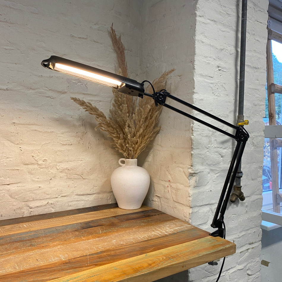 Lival Global Tischlampe mit Klemme gebraucht schwarz Kunststoff