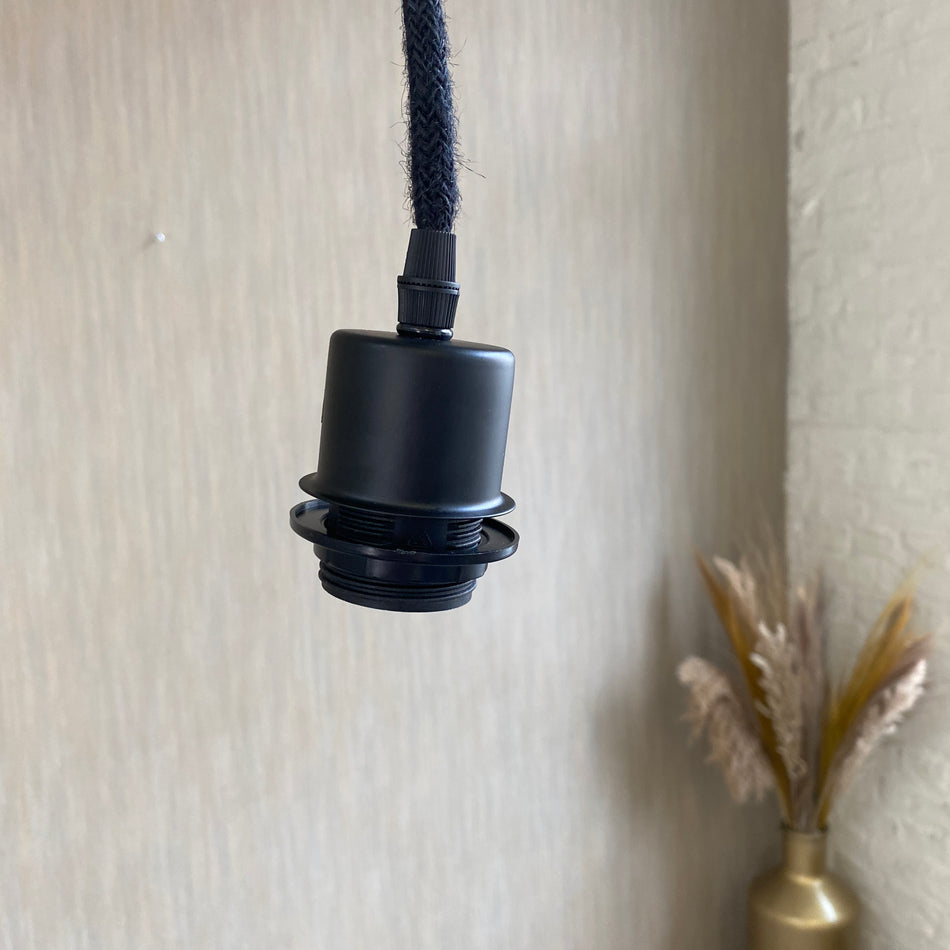 Deckenlampe schwarz Schnurrpendel 100cm Lampe