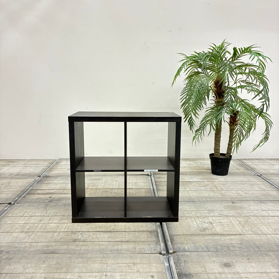 IKEA Kallax Regal Schwarzbraun Holz 4 Fächer Gebraucht
