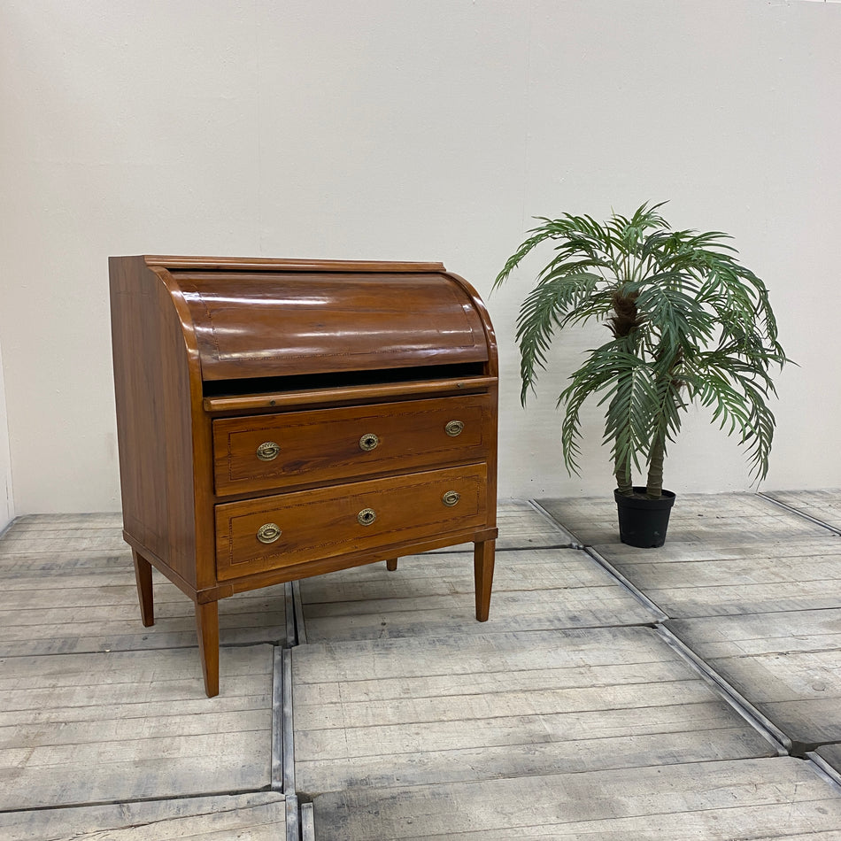 Biedermeier Rollbüro braun Nadelholz Mahagoni Sekretär Schrank Gebraucht