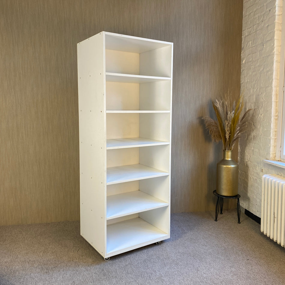 Regal gebraucht grau Holzkorpus 190cm 6 Fächer