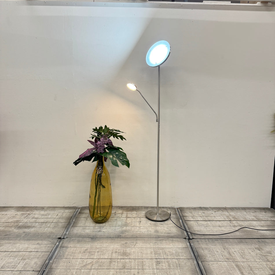 Fischer & Honsel LED Deckenfluter Stehlampe mit Leselampe Lampe Gebraucht