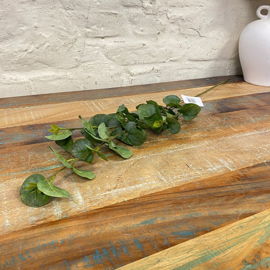 Künstlicher Eukalyptuszweig hellgrün 75 cm Kunstpflanze