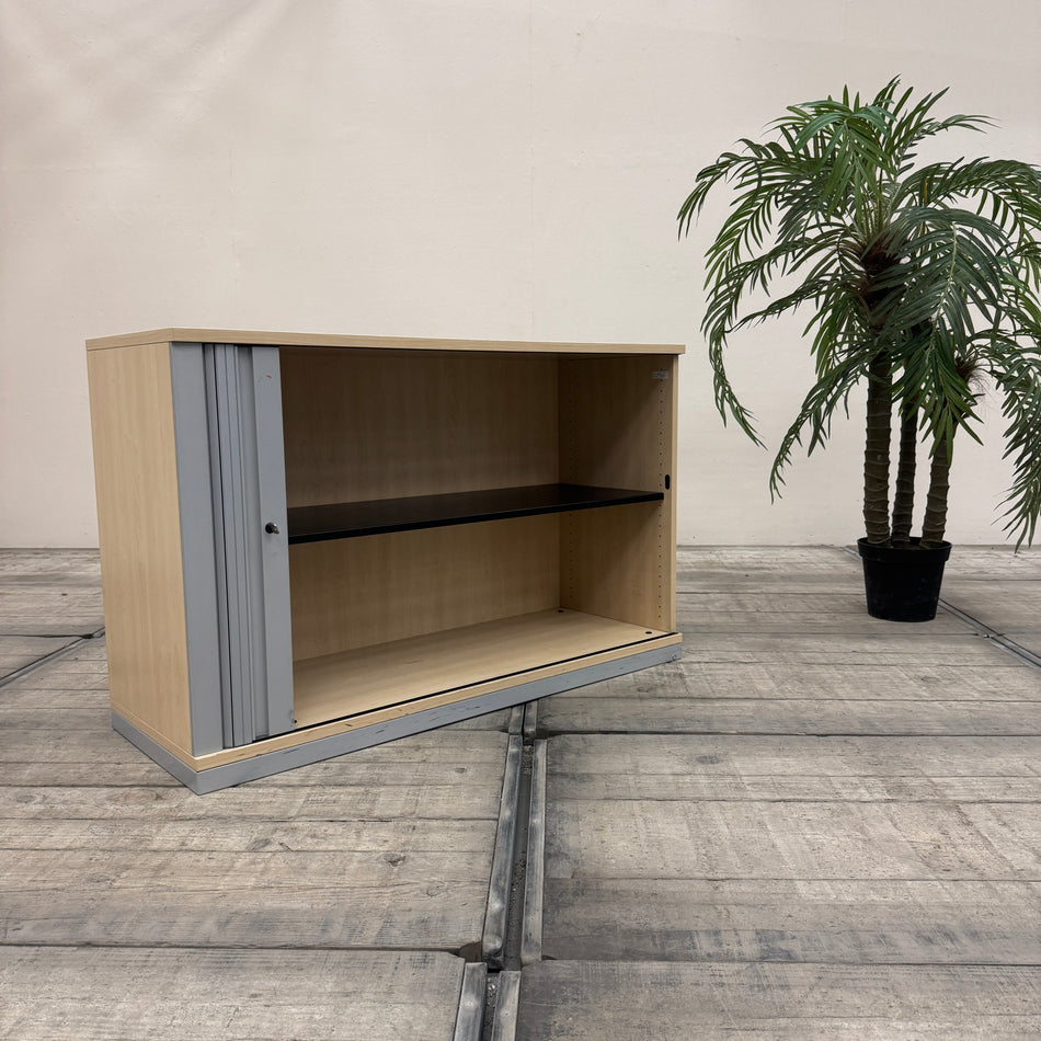 Werndl Sideboard Buche Grau 2OH Aktenschrank Lowboard Büro Gebraucht