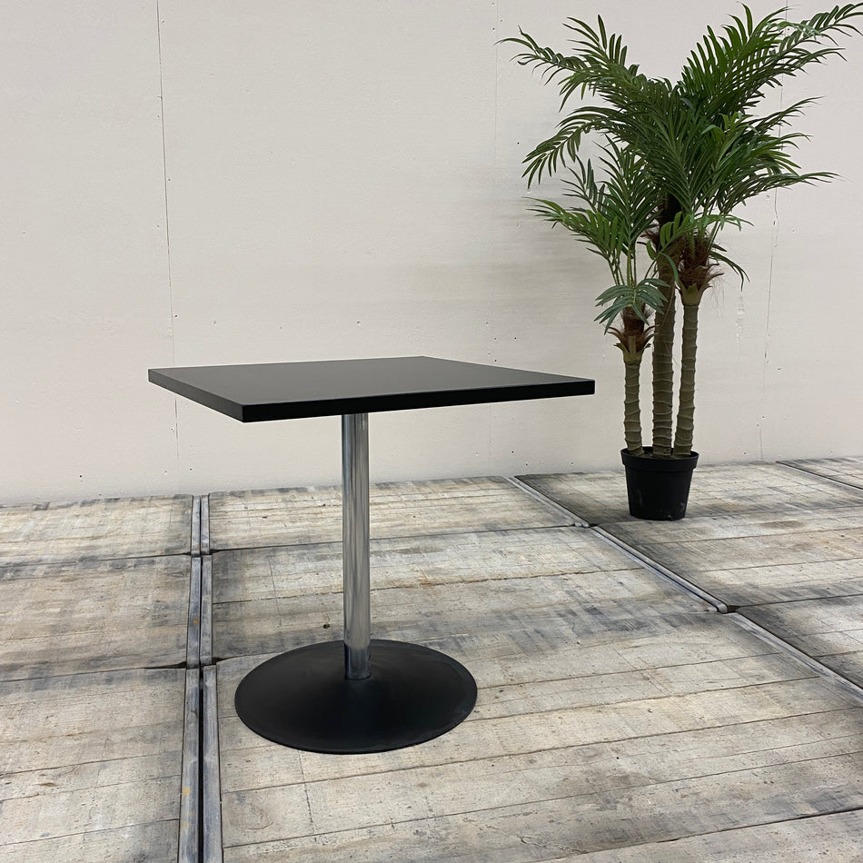 Bistrotisch Schwarz Quadratisch Metall 60x60 Tisch gebraucht