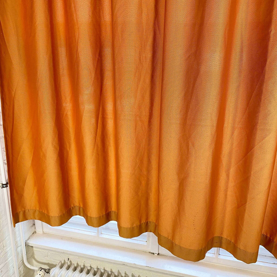 Gardine Vorhang gebraucht 235x280 orange schimmernd