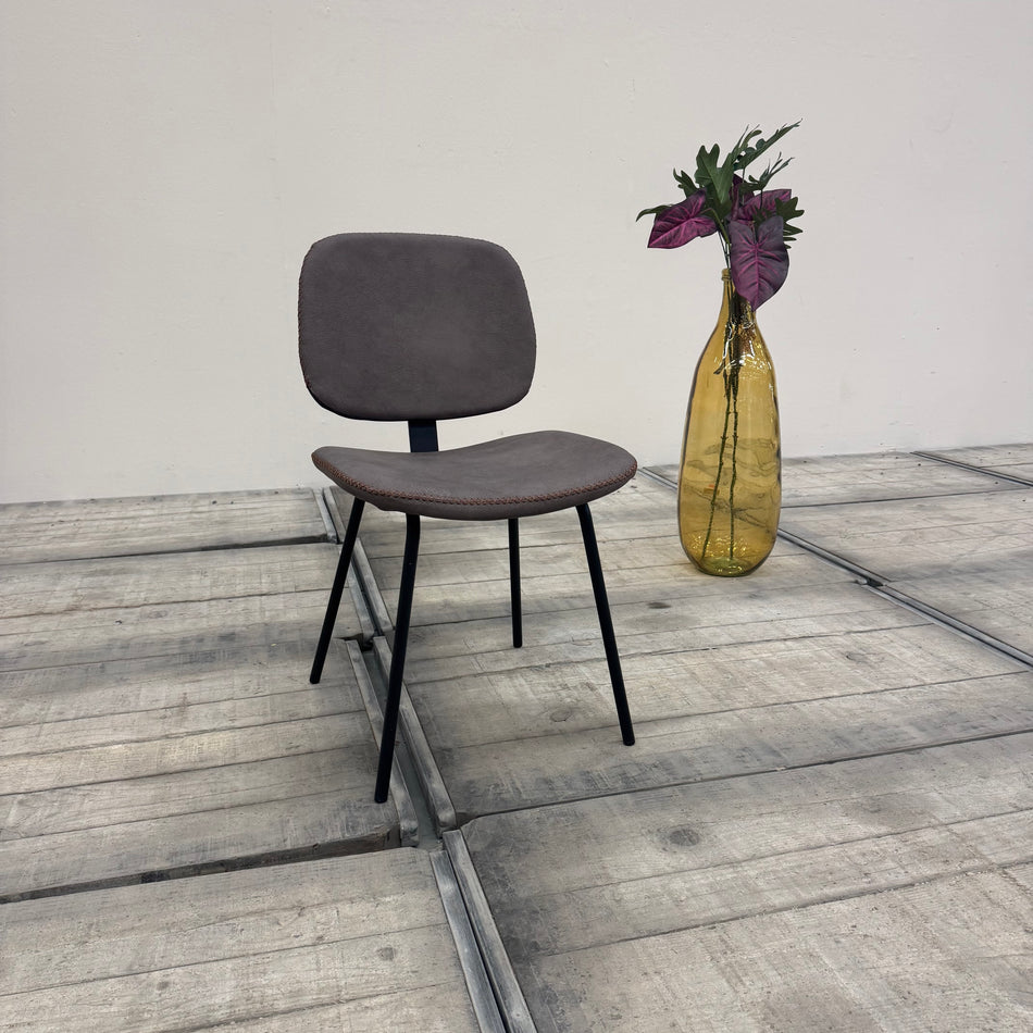 Kare Design Hudson Stuhl Grau Schwarz Gold