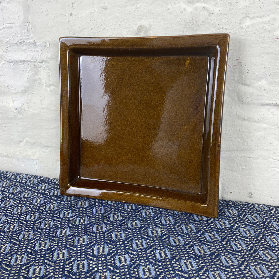 ami design Teller braun Keramik Tablett Deko