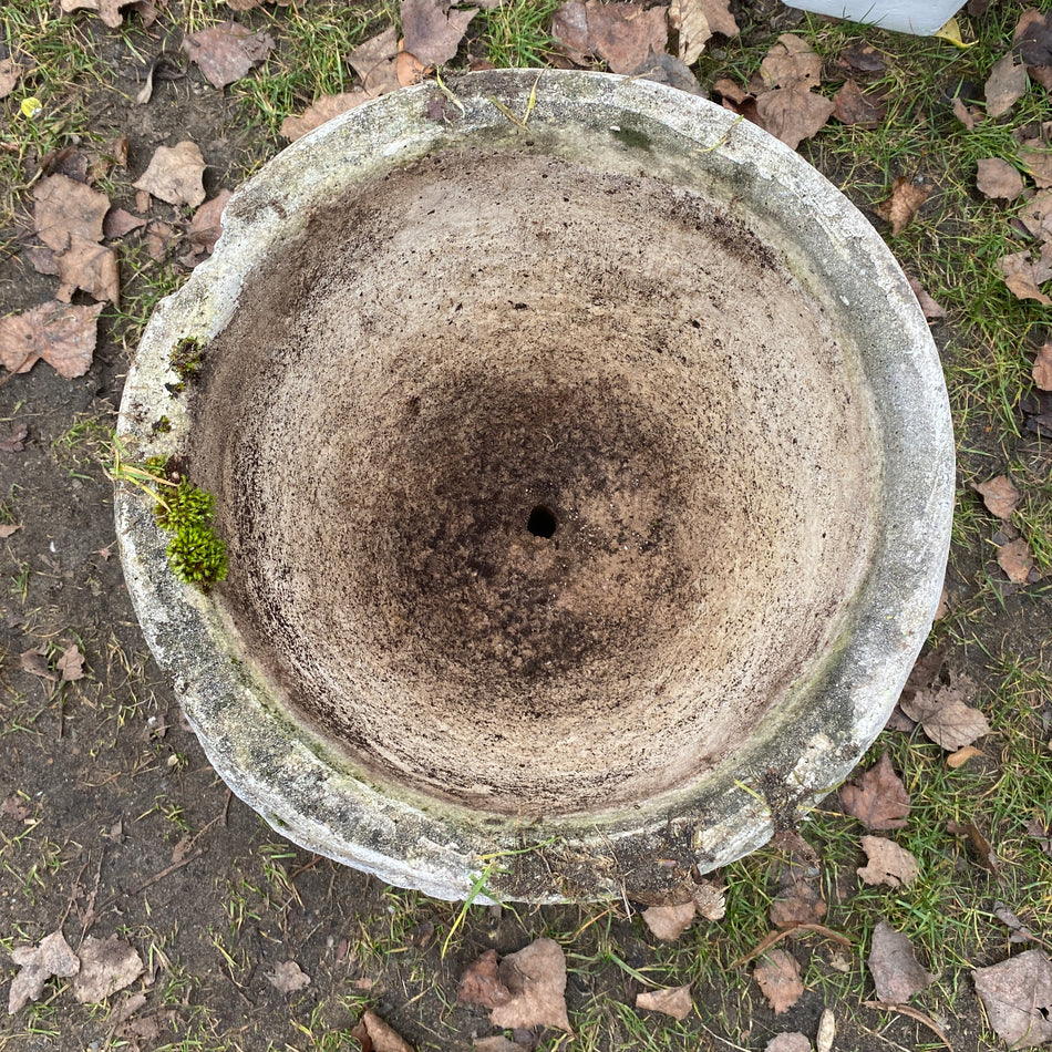 Steindeko Stein Pflanzgefäß mit Frauenkopf – gebraucht