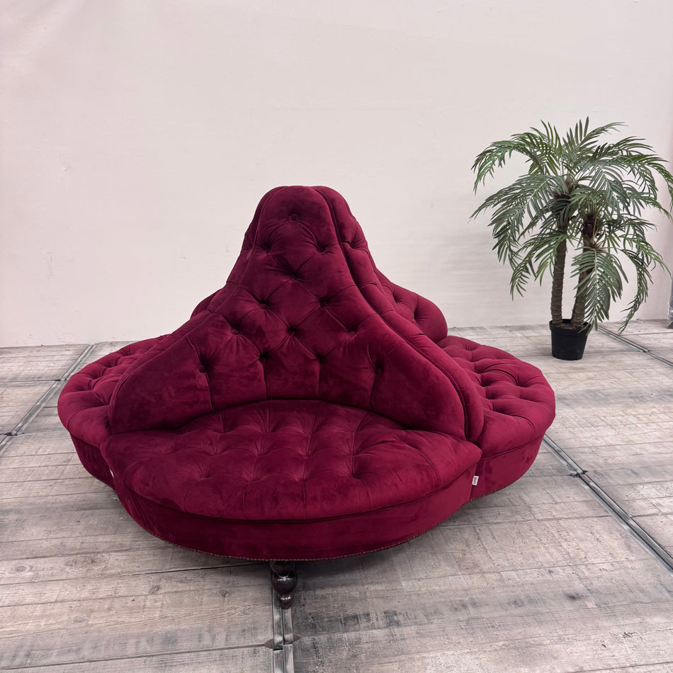 KARE Design Boudoir Rundsofa Loungesofa Design-Möbel aus Villen-Bestand Gebraucht