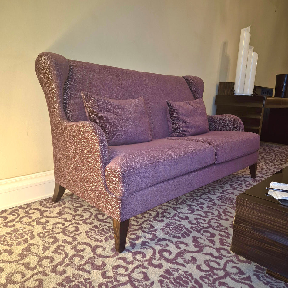 Luxus Sofa Couch lila gemustert Atlantic Hotel Hamburg gebraucht