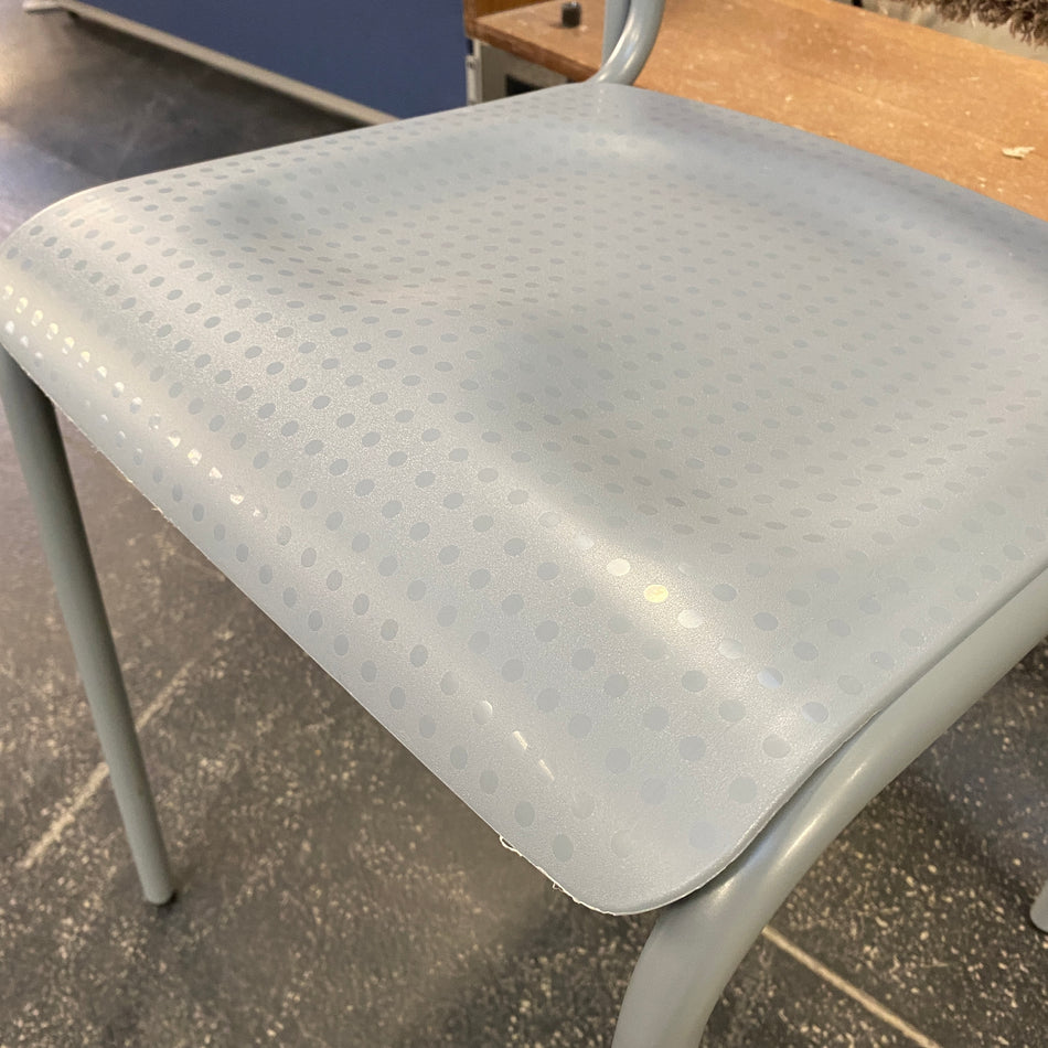 Stapelstuhl hellblau Kunststoff Stuhl