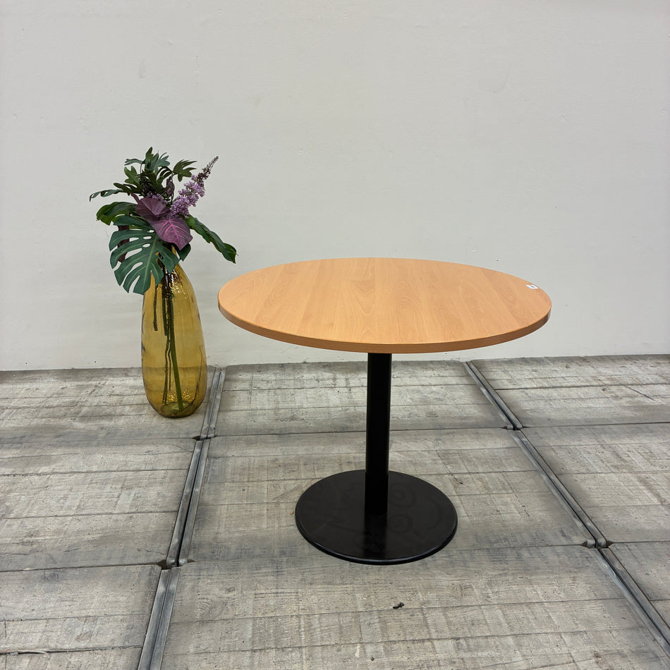 Werndl Steelcase Bistrotisch Rund Besprechungstisch Holzdekor Anthrazit Tisch Gebraucht