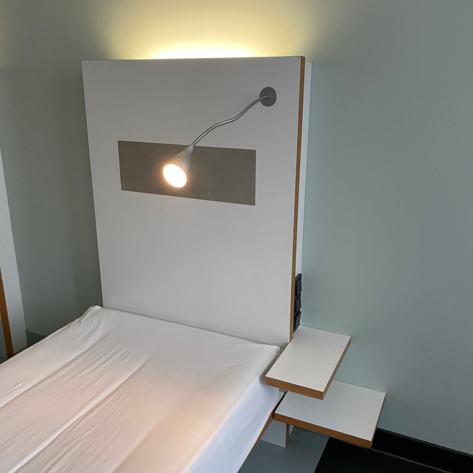 Kopfteil für 90cm Betten Betthaupt Headboard mit Beleuchtung und Nachttisch