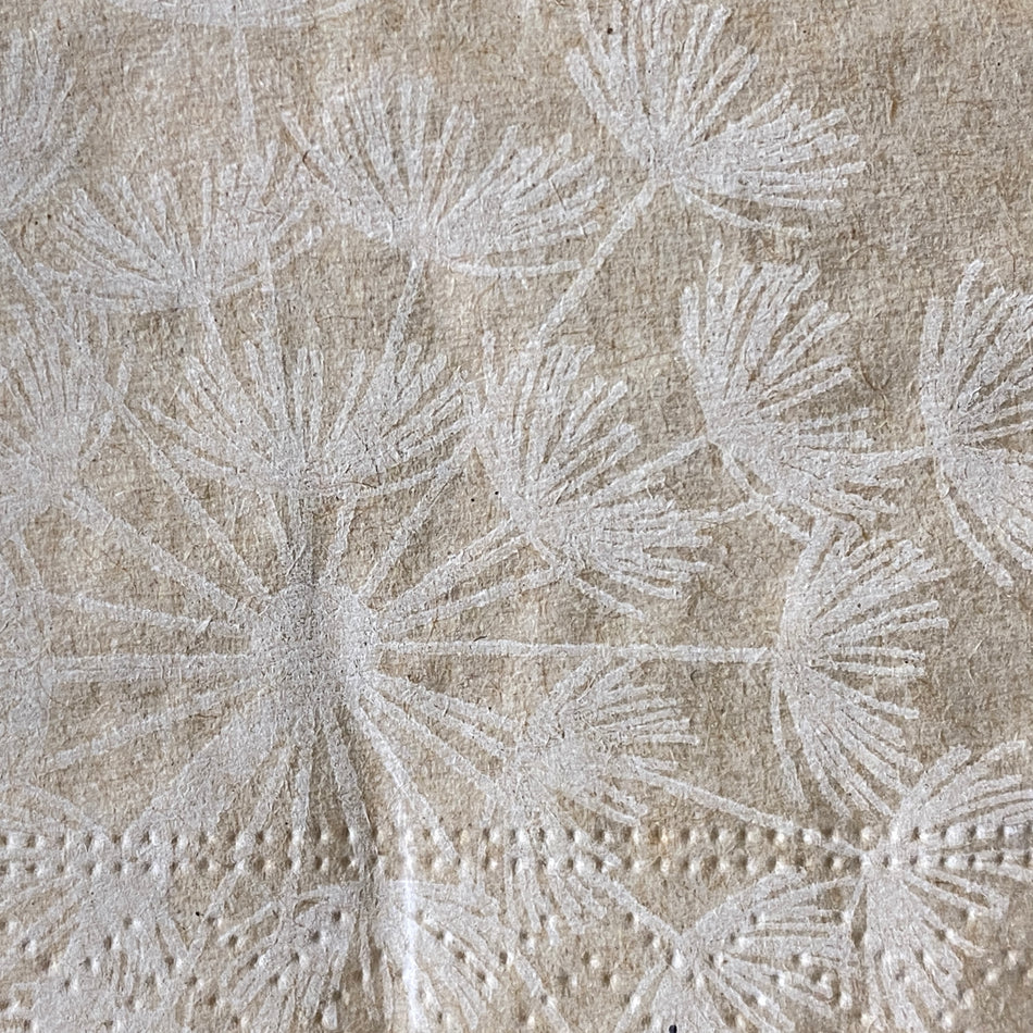 (R) Migros-Servietten beige mit Löwenzahn 20 Stück 25 x 25cm