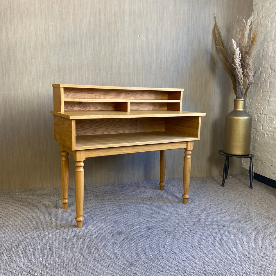 Sekretär gebraucht hellbraun Holz Tisch Schreibtisch