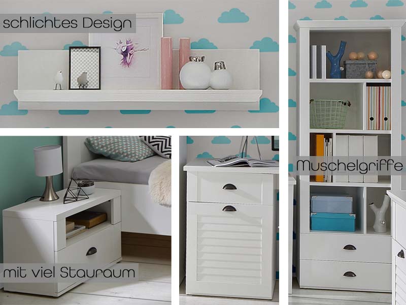 OULU Wandregal Weiß