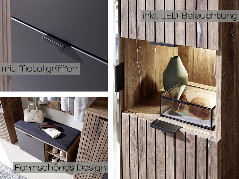 Linea Spiegel Flagstaff Eiche