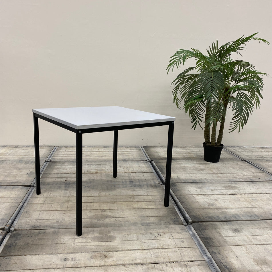 Palmberg Bürotisch Grau Holz Quadratisch 80x80 Tisch Gebraucht