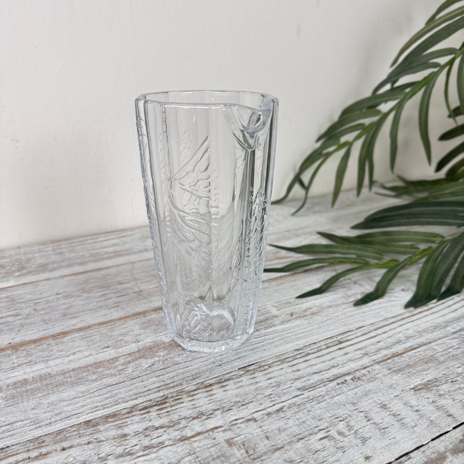 Glas Karaffe Schmetterling Muster Transparent Deko
 650 ml