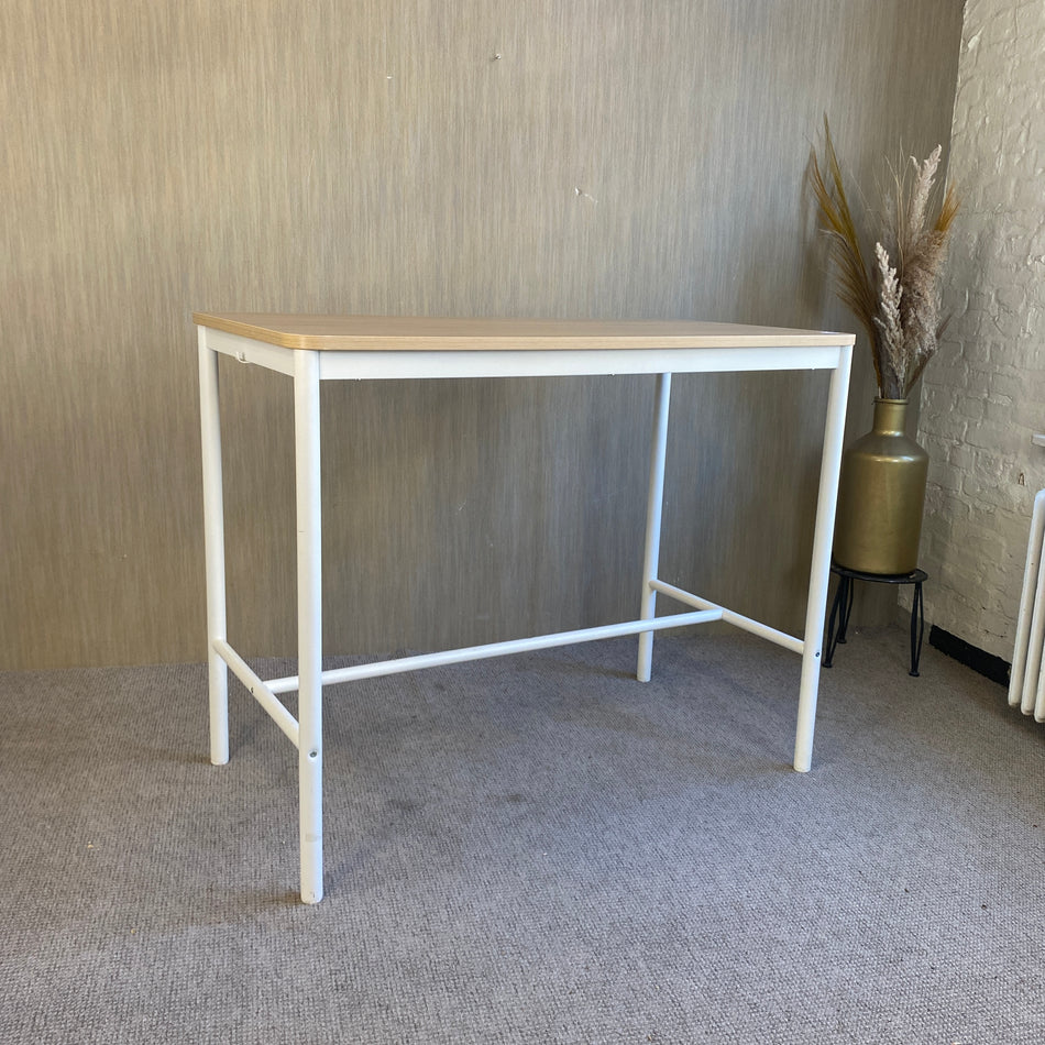 Stehtisch gebraucht weiß Holz Metall 130cm Tisch