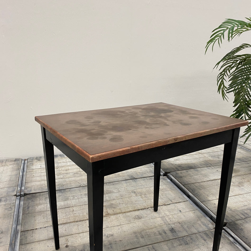 Vintage Tisch Schwarz Holz 80x60 Gebraucht
