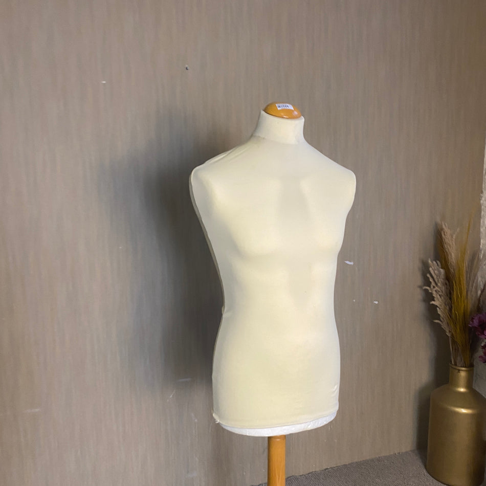 Schneiderpuppe auf Holzständer – höhenverstellbare Schneiderbüste – Puppe gebraucht