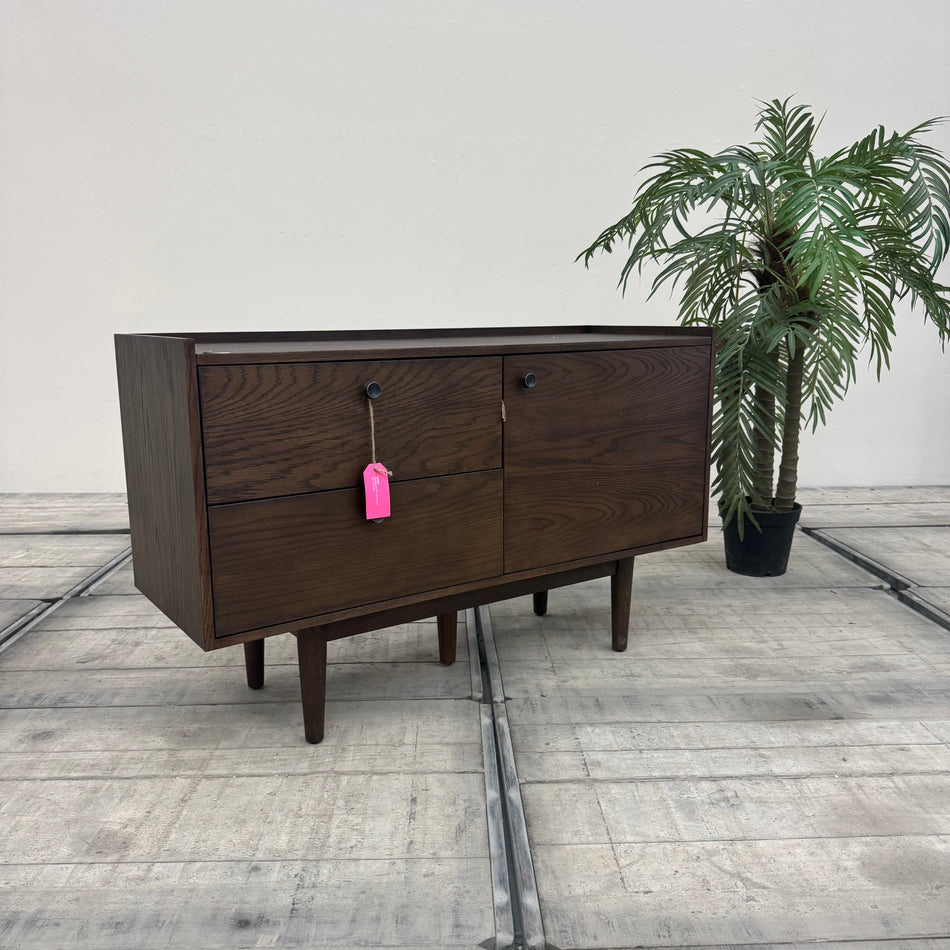 Oh My! Sideboard Massivholz Eiche Dunkelbraun Retro Skandi Schrank 23164