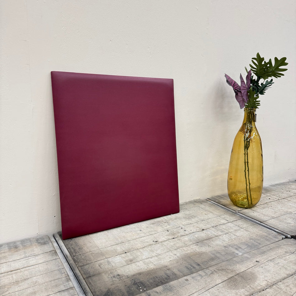 Akustik Wandpaneel 80x95 Lederoptik Bordeauxrot Gebraucht