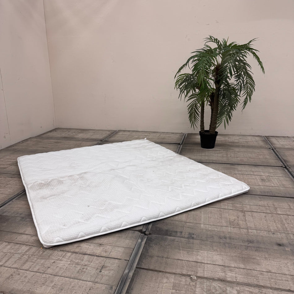 Matratzentopper 180x200 Topper Auflage Bett-Topper Weiß Textil Gebraucht