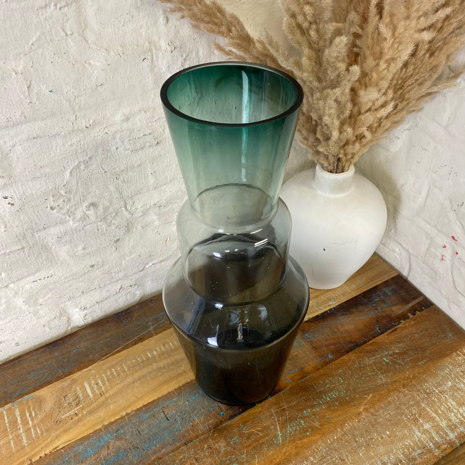 Light & Living Vase Trosmu schwarz grün Glas 44cm