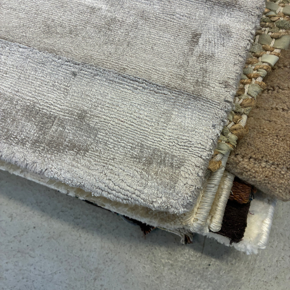 Teppich Grau Beige Uni – Neuware – 200 x 280