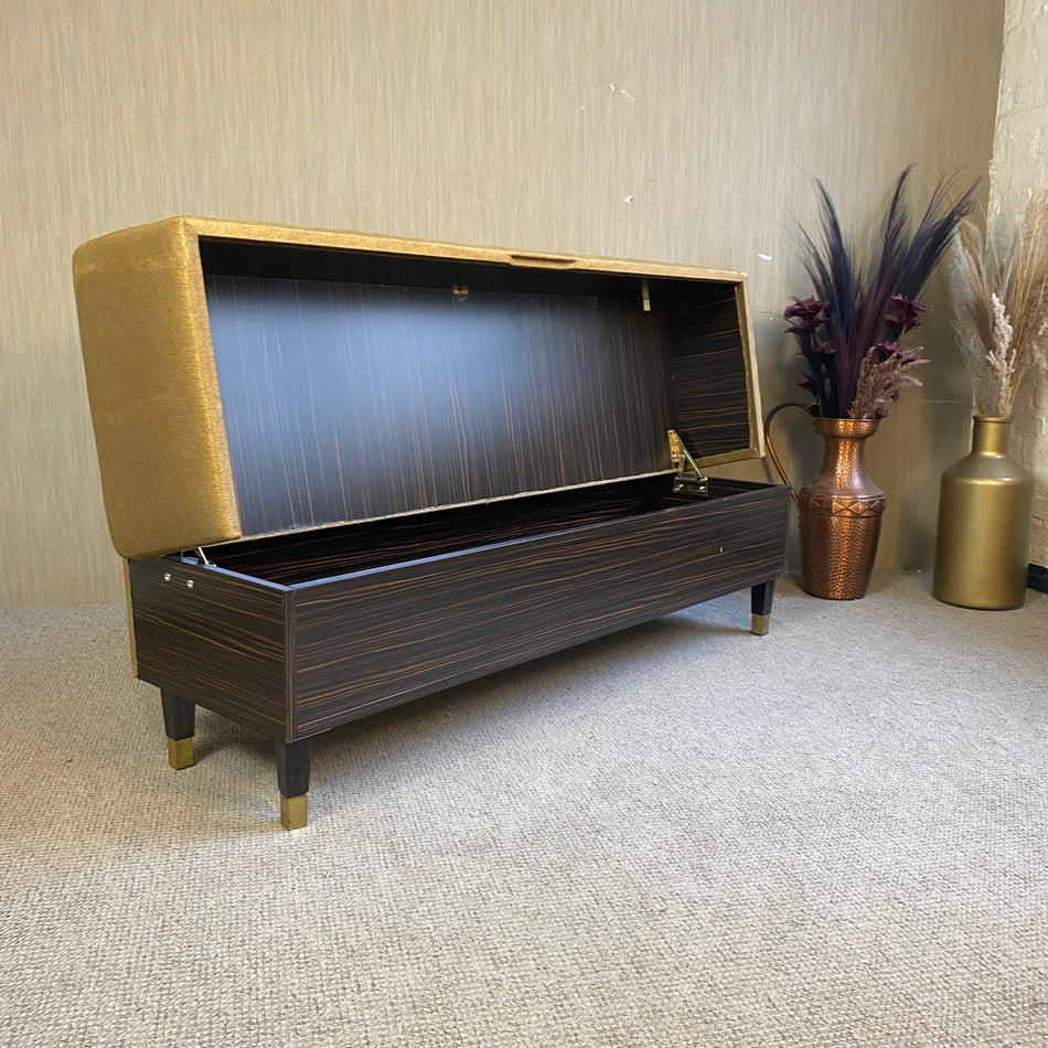 Sitzbank Bettbank gold Atlantic Hotel Hamburg Stoff – 160cm  gebraucht