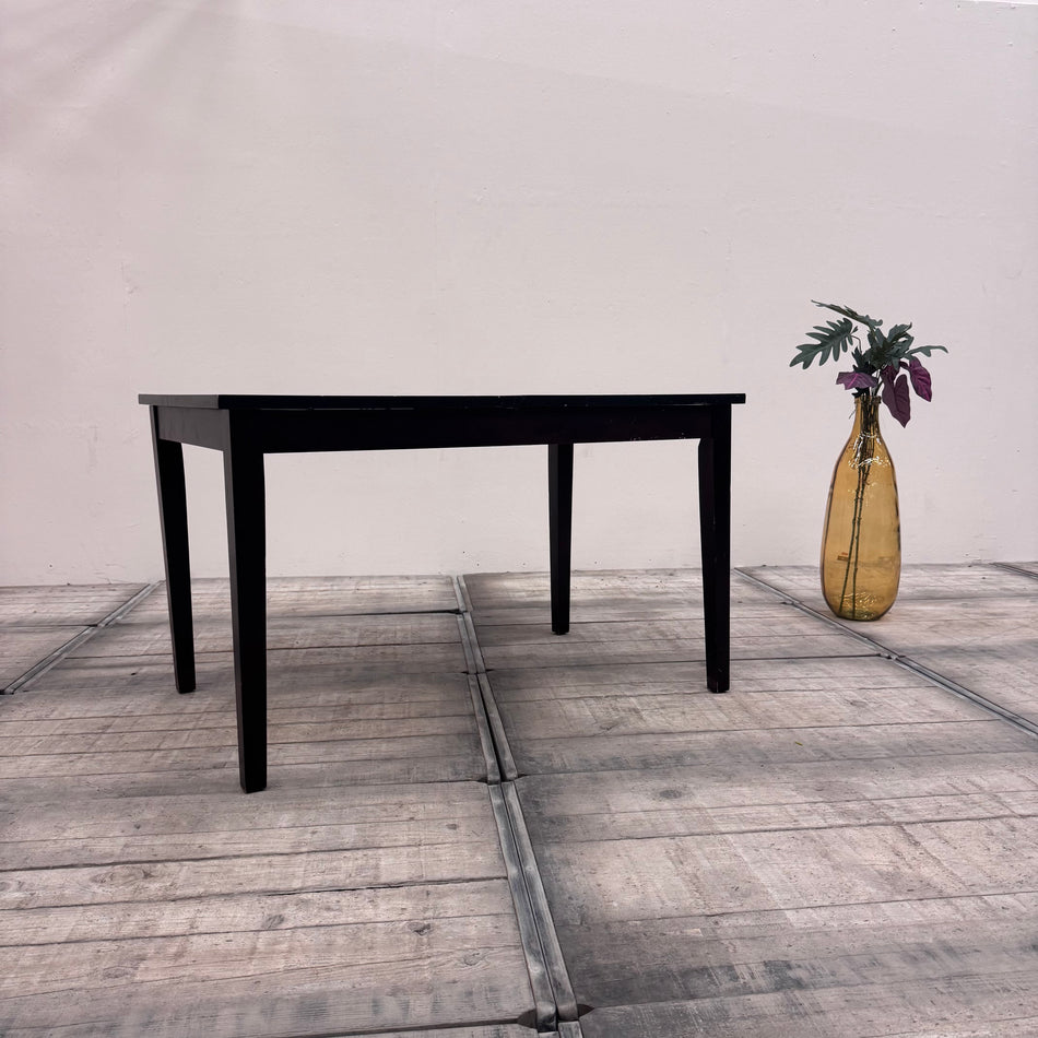 Ausziehbarer Esstisch Schwarz Holz Design Tisch aus Villen-Bestand Gebraucht