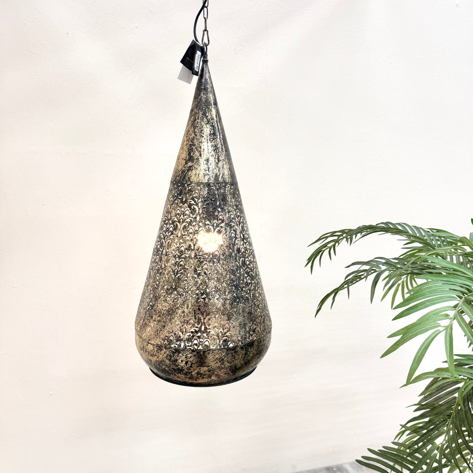 PTMD Moxie Lampe gold Metall Pendelleuchte Deckenlampe