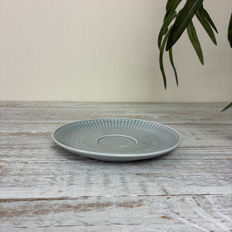 Seltmann Weiden Amina Kombi-Untertasse groß 16 cm Silbergrau