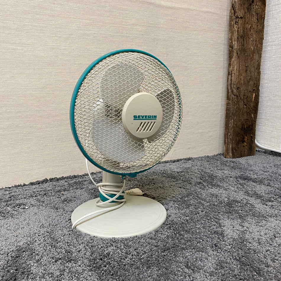Severin Tischventilator Retro Look – kompakter Weiß/Türkis Ventilator gebraucht