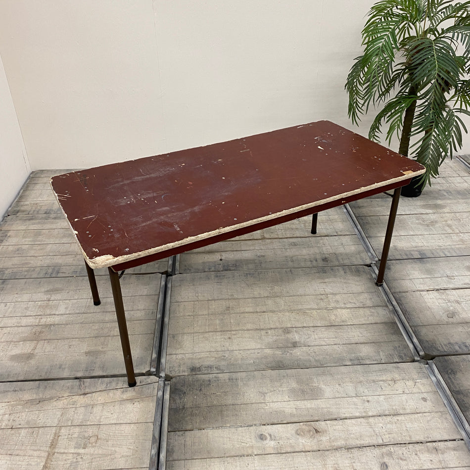 Klapptisch braun Holz Metall 160x80 Tisch gebraucht