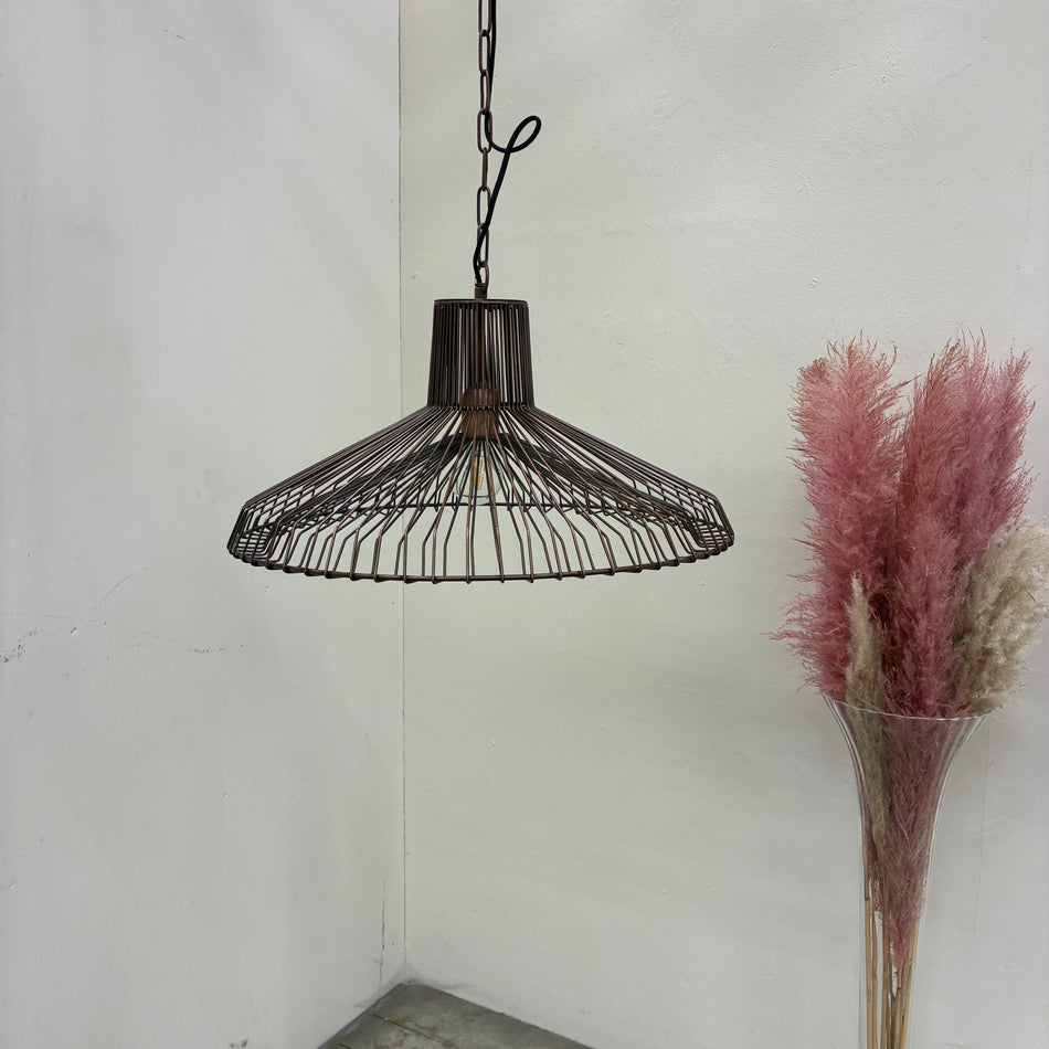 Light & Living Hängelampe Kasper 55cm Metall Kupfer Gebraucht
