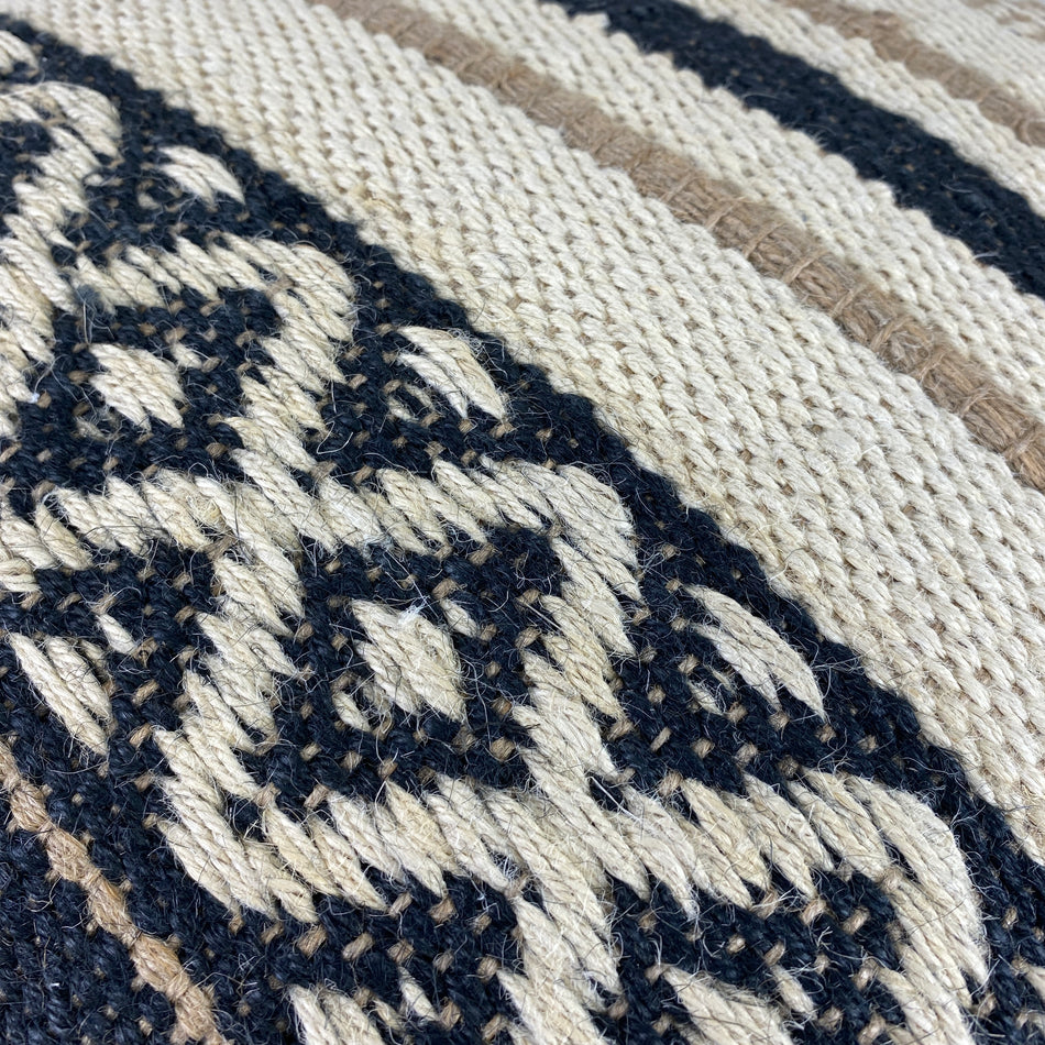 Kissen beige natürlich mit Muster Dekokissen 45x45