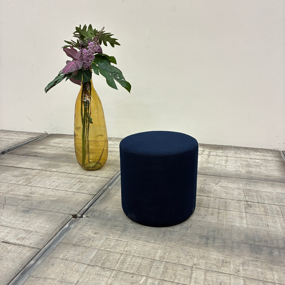 Vitra Sitzhocker Sitzpouf Rund 40x40 Dunkelblau Hocker Gebraucht