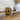 Vase golden Keramik 12cm Stachel Deko Blumenvase