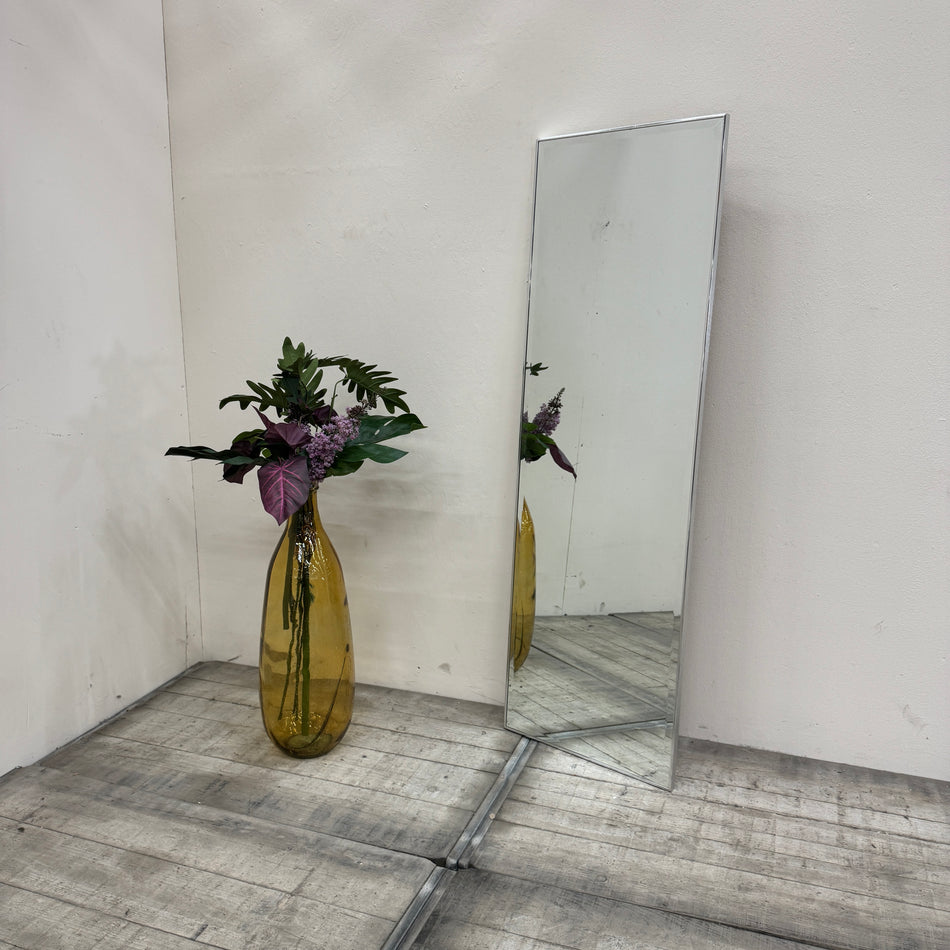 Nielsen Ganzkörperspiegel Silbern 50x160 Standspiegel Alurahmen Spiegel Gebraucht