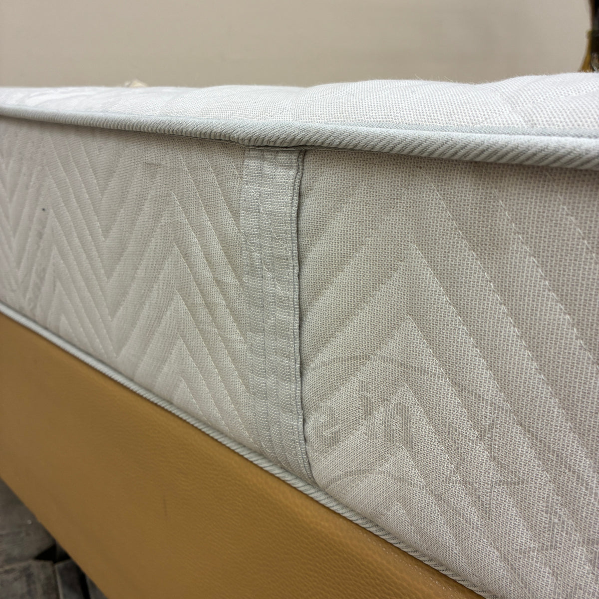 FBF Boxspringbett 90x200 Beige inkl Federkern Matratze Bett Gebraucht