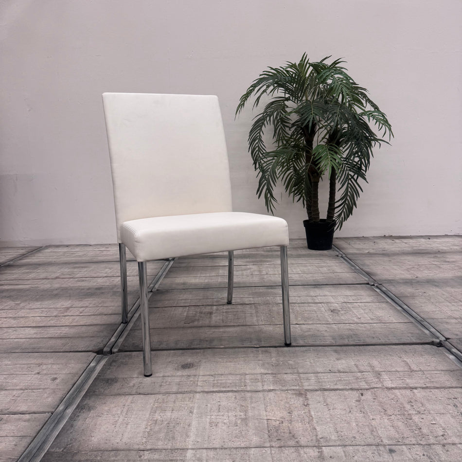Walter Knoll Jason Stuhl Weiß Leder Designklassiker Gebraucht