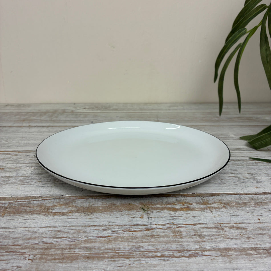 Seltmann Weiden Lido Frühstücksteller 20 cm Coup Black Line